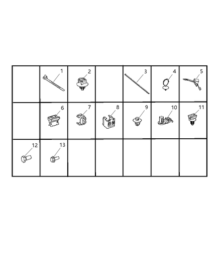 2007 Dodge Sprinter 3500 Retainer Diagram for 5097059AA