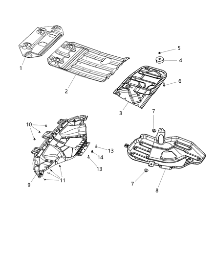 2021 Dodge Durango Skid Plate Diagram