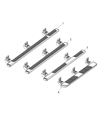 2019 Ram 1500 Classic Step, Body Side Diagram