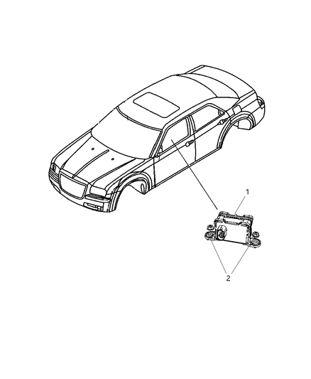2011 Chrysler 300 Sensors - Steering & Suspension Diagram