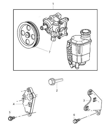 2008 Dodge Ram 3500 Power Steering Pump Diagram