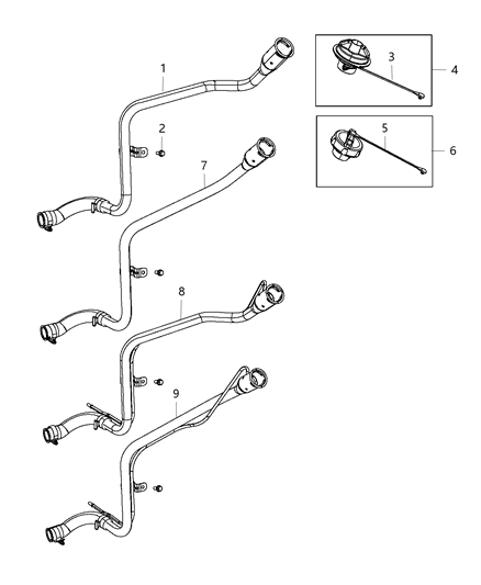 2014 Jeep Patriot Fuel Filler Tube Diagram