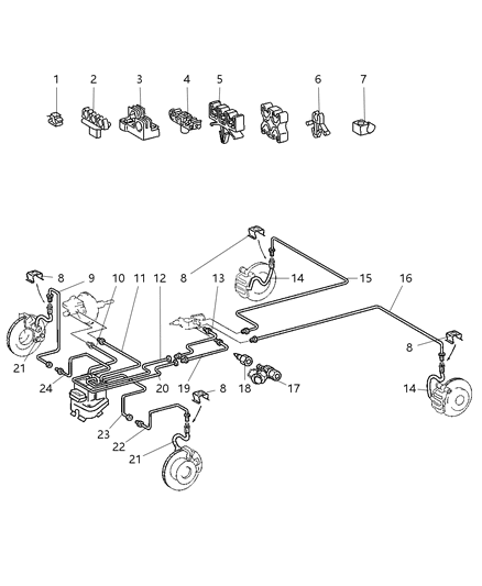 2002 Dodge Sprinter 3500 Lines - Brake Diagram