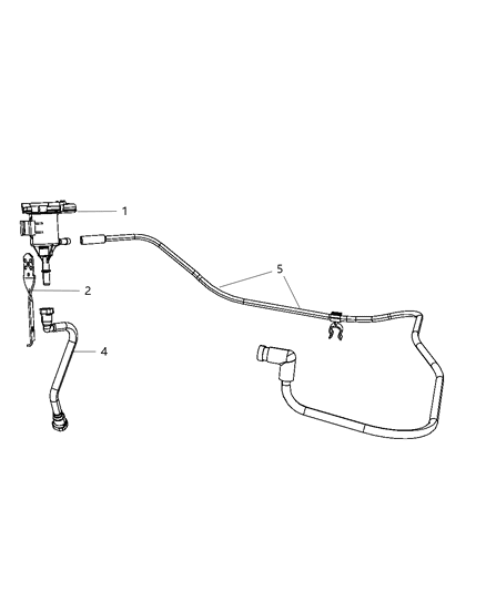 2009 Dodge Challenger Emission Control Vacuum Harness Diagram