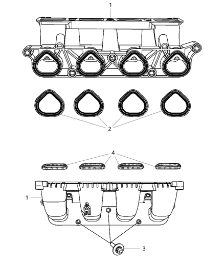 2010 Chrysler PT Cruiser Lower Intake Manifold Diagram