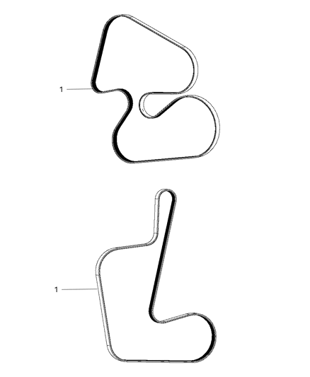 2008 Chrysler Pacifica Belts, Serpentine & V-Belts Diagram