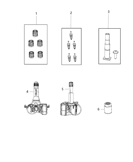 2020 Jeep Grand Cherokee Valve Kit Diagram for 68494956AA