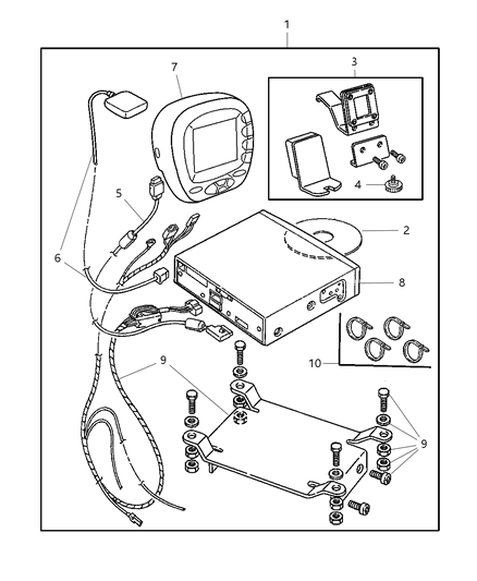 2002 Dodge Intrepid Navigator-Vehicle Diagram for 82207583