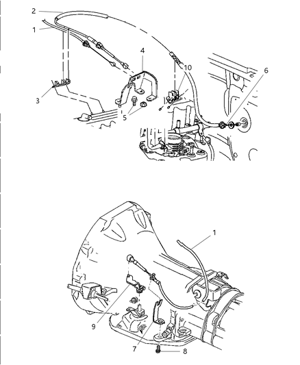 2005 Jeep Wrangler Cable-Speed Control Diagram for 52109524AD