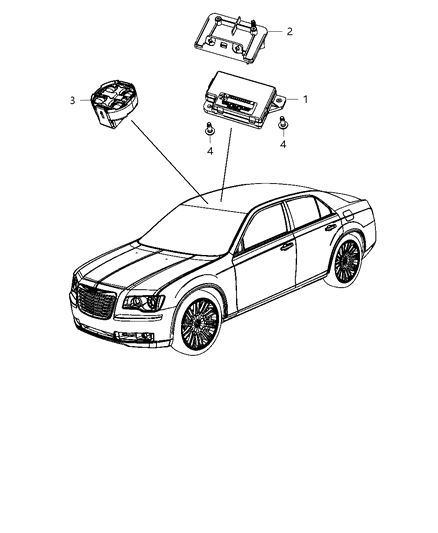 2011 Chrysler 300 Modules Overhead Diagram