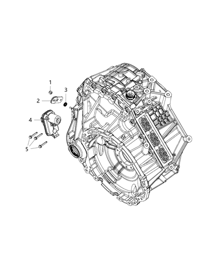2020 Chrysler Voyager Gearshift Lever, Cable And Bracket Diagram 1