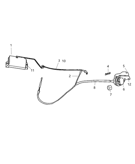 2006 Dodge Ram 1500 Cable-Speed Control Diagram for 5072859AC