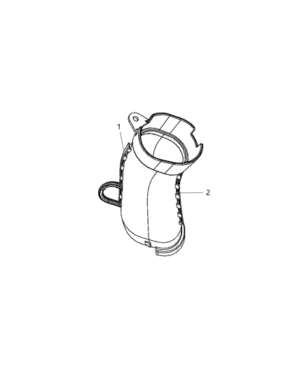 2008 Jeep Liberty Air Inlet & Components Diagram