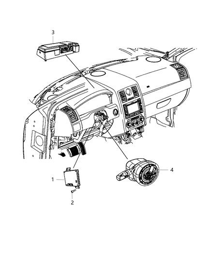 2012 Dodge Challenger Module-TELEMATICS Diagram for 5064728AG