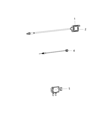 2016 Ram 2500 Sensors - Exhaust & Pressure Diagram