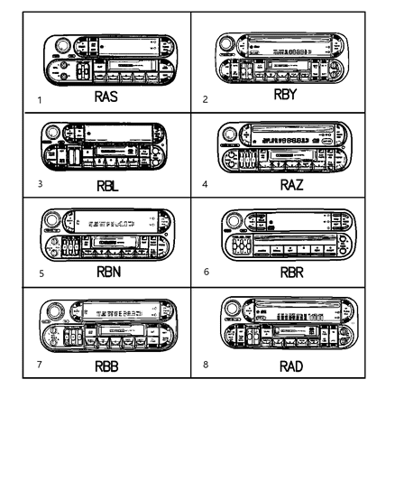 2000 Chrysler 300M Radio-AM/FM With Cd And EQUALIZER Diagram for 4858585AG