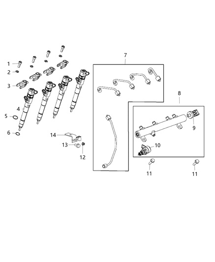 2015 Ram ProMaster 2500 Fuel Rail Diagram 1