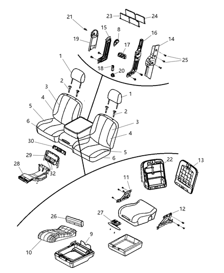 2010 Dodge Ram 1500 Front Seat Diagram 1