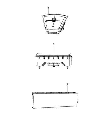 2014 Dodge Journey Air Bags Front Diagram