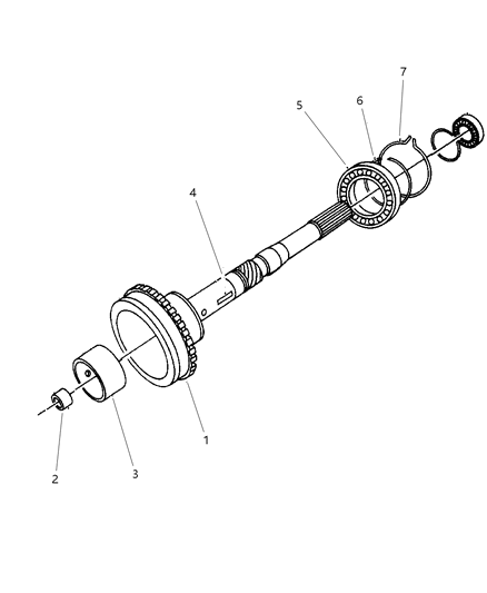 1998 Jeep Grand Cherokee Output Shaft Diagram 1