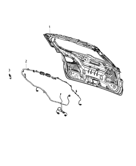 2021 Jeep Compass Wiring - Door & Liftgate Diagram 1