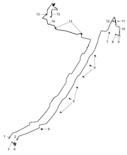 2011 Jeep Wrangler Hose-Brake Diagram for 52059884AF