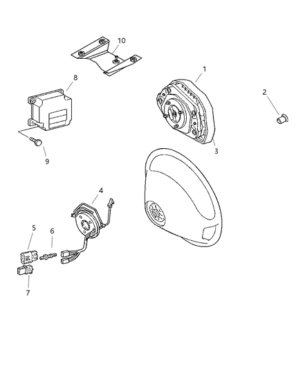 2005 Dodge Sprinter 3500 Air Bag System Drivers Side Diagram