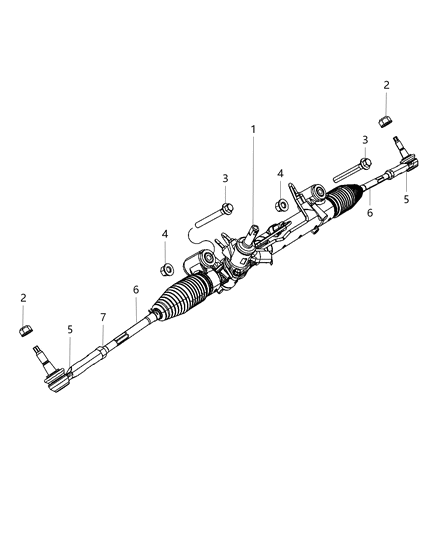 2018 Dodge Challenger Gear Rack & Pinion Diagram 2