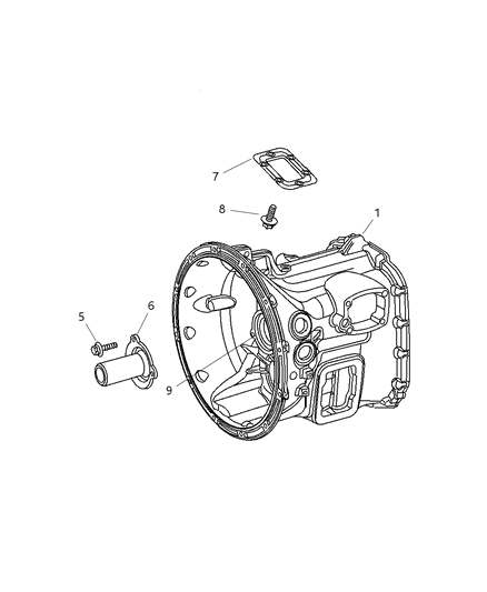 2005 Dodge Ram 2500 Case & Related Parts Diagram 3