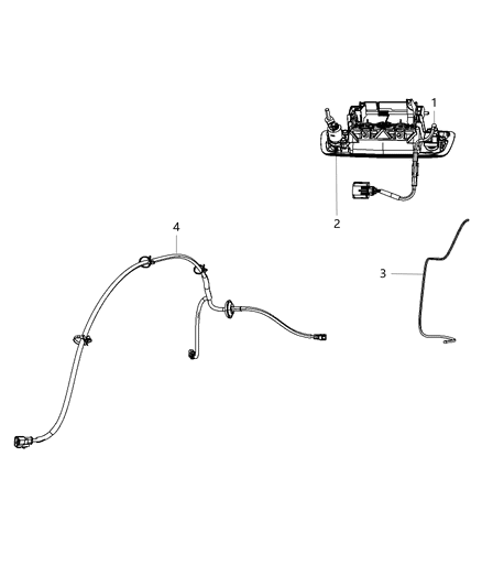 2017 Ram 2500 Camera-Rear View Diagram for 68274731AD