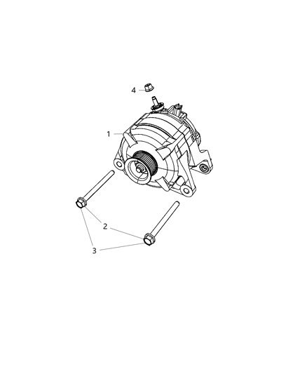 2014 Ram 3500 Pickup Alternator Diagram 1