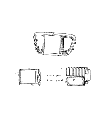 2018 Chrysler Pacifica Radio-Multi Media Diagram for 68329877AE