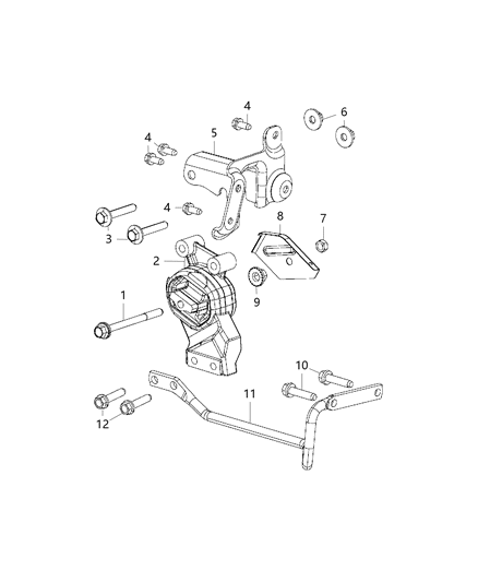 2014 Ram 1500 Insulator Diagram for 68089046AB