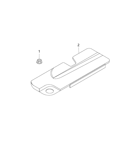 2014 Jeep Compass Engine Cover & Related Parts Diagram 3