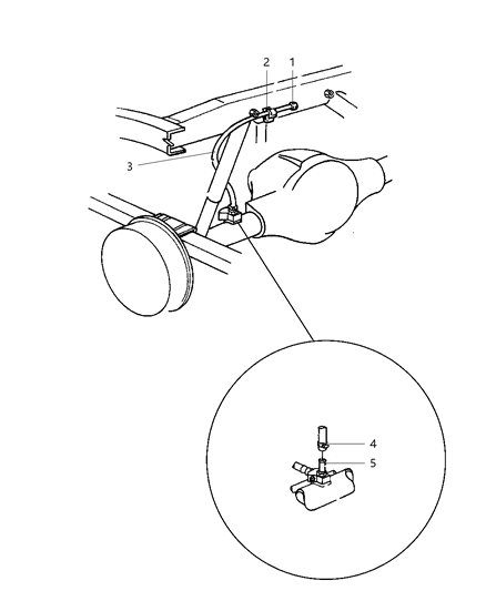 2004 Dodge Durango Vent, Axle Diagram