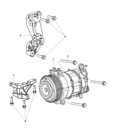 2019 Ram ProMaster City A/C Compressor Diagram