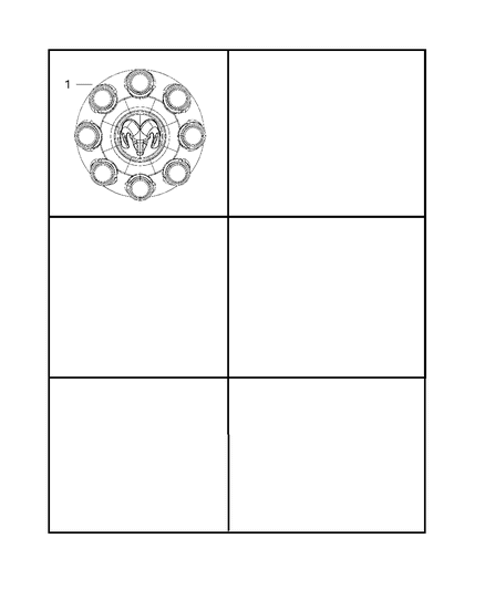 2008 Dodge Ram 2500 Wheel Covers & Center Caps Diagram