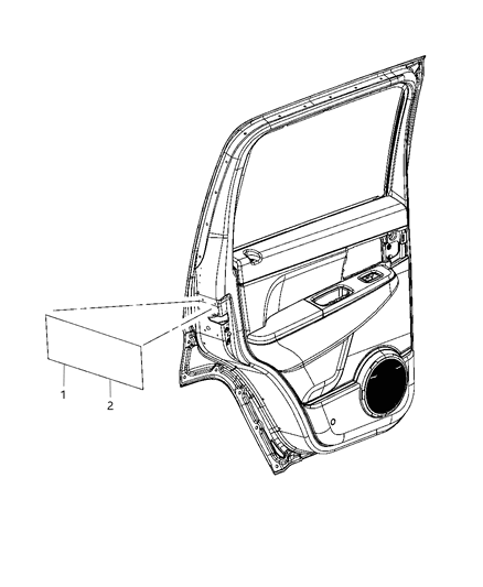 2011 Jeep Liberty Label-Child Protection Lock Diagram for 4780546AC