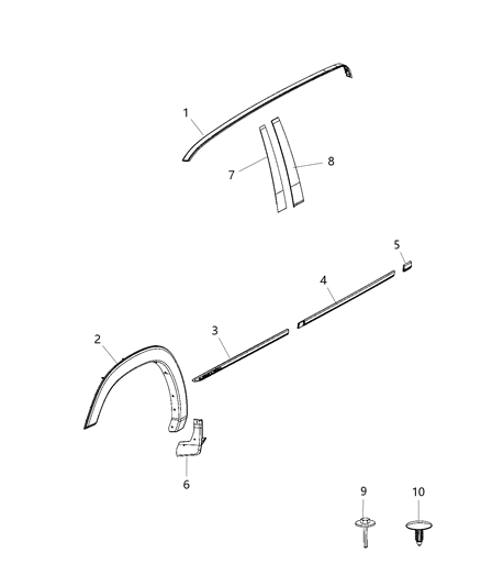 2019 Ram 3500 Exterior Ornamentation Diagram