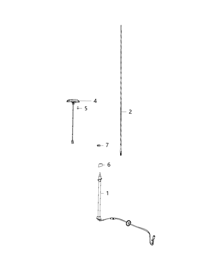 2014 Ram C/V Antenna, Satellite & Radio Diagram