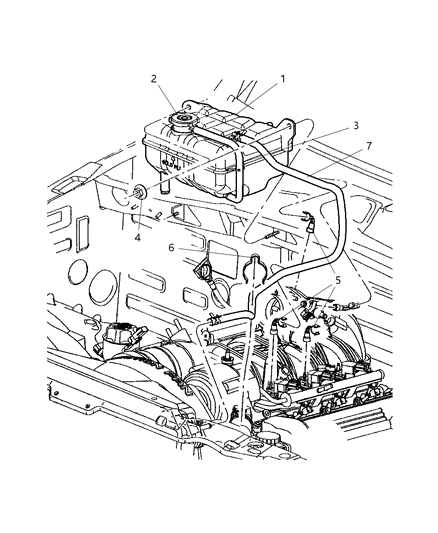 2006 Jeep Liberty Coolant Tank Diagram