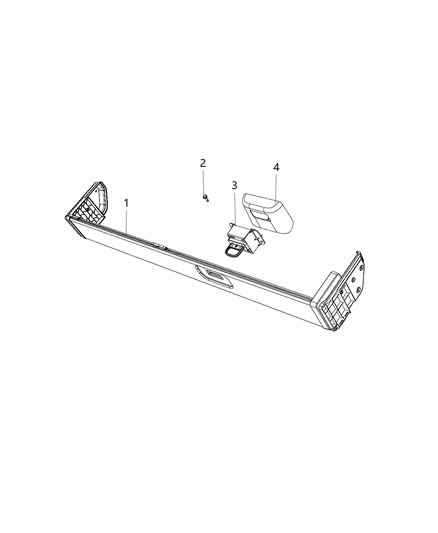 2021 Ram 1500 Handle-Latch Release Diagram for 6MY90TX7AD