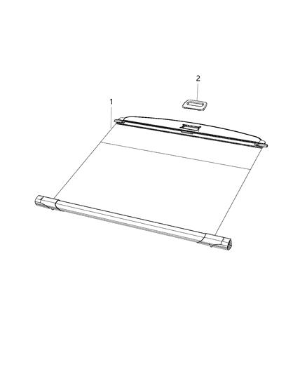 2018 Dodge Durango Cover-Security Cargo Diagram for 6FW03DX9AA