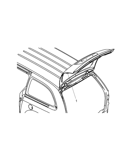 2008 Chrysler Town & Country Rear Door Diagram