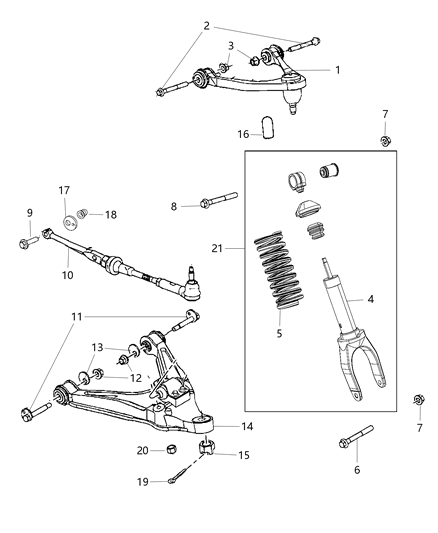 2013 Dodge Viper Suspension - Rear Diagram