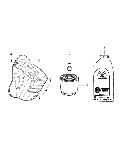 2014 Ram 2500 Engine Oil Cooler And Oil Filter & Adapter Diagram 5