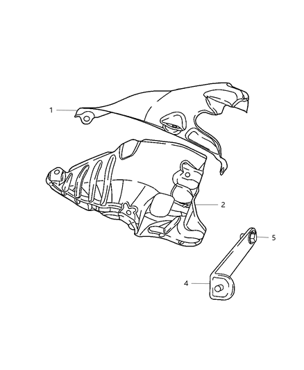 2004 Dodge Neon Manifold Heat Shields Diagram