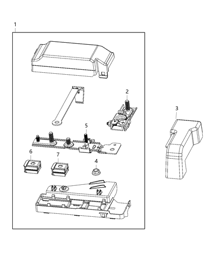 2020 Ram 2500 Wiring, Battery Diagram 1