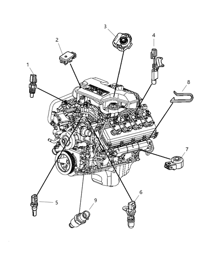 2009 Dodge Durango Sensors Diagram