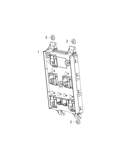 2018 Dodge Charger Module-Body Controller Diagram for 68354142AB